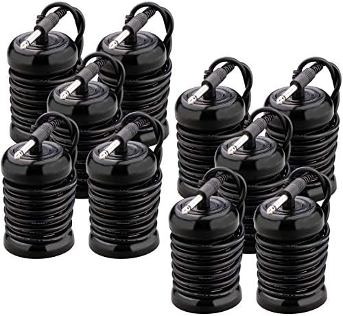 10 Pack Arrays for Ionic Foot Bath Detox Machine Replacement Arrays for Ionic Foot Bath Cleanse Machines System Stainless Steel Round(6.35mm Adapter) by VnioLife