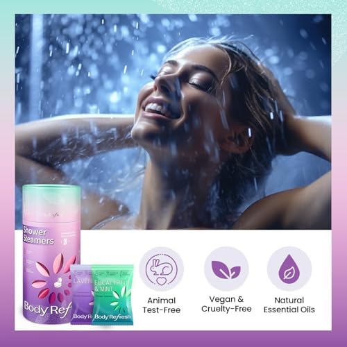 BodyRefresh Shower Steamers Aromatherapy 8 Pack - Birthday Gifts for Women Mom Wifr Sister Girlfriend, Shower Bombs for Stress Relief, Self Care Home Spa Gifts for Women - Image 2