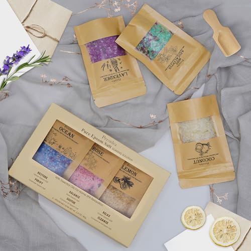 Bath Salts for Women Relaxing, Epsom Salt Gift Set, Individual Variety Pack - Image 6