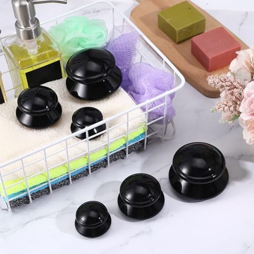 TrelaCo 6 Pcs Silicone Cupping Kit for Massage Therapy,Black - Image 6