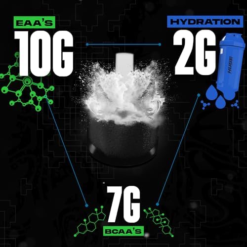 Huge EAA + Hydration, Essential Amino Acids Powder, EAAs & BCAAs, Intra & Post Workout Recovery Powder, Muscle Growth, Recovery & Performance, 10g EAAs & Electrolytes, Kiwi Blueberry, 30 Servings - Image 6