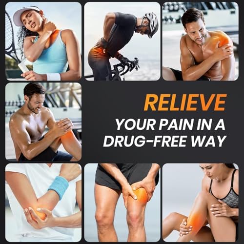 AVCOO 3-in-1 TENS Unit Muscle Stimulator for Pain Relief, 24 Modes, EVA Bag - Image 2
