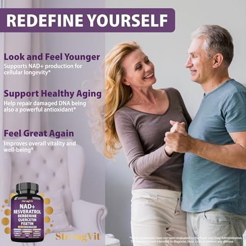 NAD Resveratrol Supplement for Cellular Health + Healthy Aging 60 Capsules - Image 3