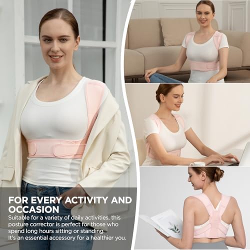 Vicorrect Posture Corrector for Women and Men, Adjustable Upper Back Brace for Clavicle Support and Providing Pain Relief from Neck, Shoulder, and Upper Back (S/M) - Image 6