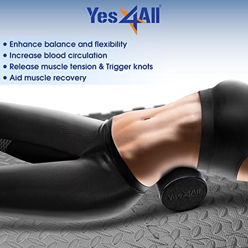 Yes4All EPP Exercise Foam Roller – Extra Firm High Density Foam Roller – Best for Flexibility and Rehab Exercises (12 inch, Black) - Image 6