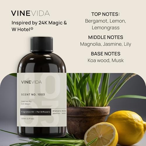 VINEVIDA (4oz) Hotel Fragrance Diffuser Oil - Hotel Scents Diffusers for Home - Cold Air Diffuser Oil - Hotel Scent Essential Oil - Scent No.1003 Inspired by W Hotel - Image 2