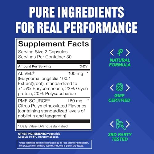 Alpha Boost – Natural Free Testosterone Support, Energy, Stamina, Endurance & Vitality for Men & Women, Multivitamin for Healthy Aging & Performance & Utilizes VESIsorb® (60 Ct) - Image 3