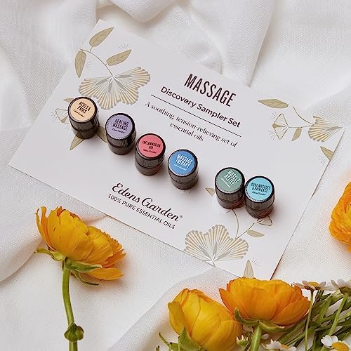 Edens Garden Massage Essential Oils Discovery 6 Set 100% Pure .92 ml 6 Pack - Image 2