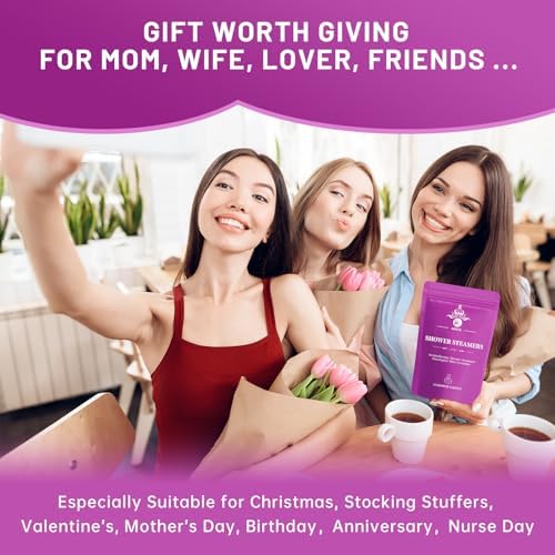 Shower Steamers Aromatherapy Gifts for Women&Men, 18-Pack Organic Eucalyptus Lavender Mint Essential Oil Shower Bombs, Self Care Stress Relief Birthday or Appreciation Gifts for Mom/Dad/Wife/Friends - Image 5