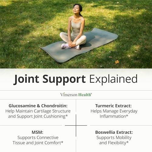 Glucosamine Chondroitin MSM – Joint Supplements for Men and Women with Glucosamine Sulfate 1500 mg – 8-in-1 Joint Health Supplement for Cartilage, Mobility & Joint Support – Shellfish-Free 2 Pack - Image 4