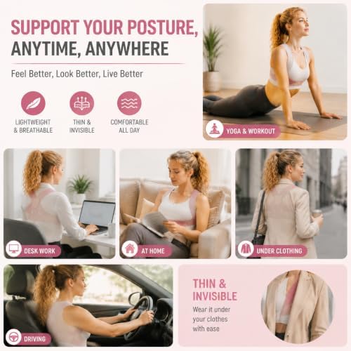 Back Brace for Women, Adjustable and breathable Posture Corrector - Image 6