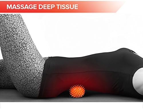Spiky Massage Balls for Feet, Back, Hands, Muscles - Firm, Medium and Soft Spiked Massager Rollers for Plantar Fasciitis, Exercise, Neuro-Balance, Physical Therapy, 3-inch - Image 4