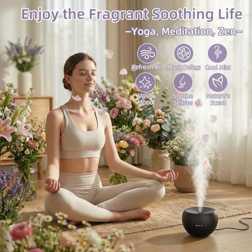 Essential Oil Diffuser,Cool Mist Humidifier with 2 Modes, Auto-Off Function - Image 5