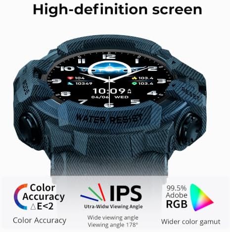 Military Smart Watch with Compass/Flashlight for Men - Image 2