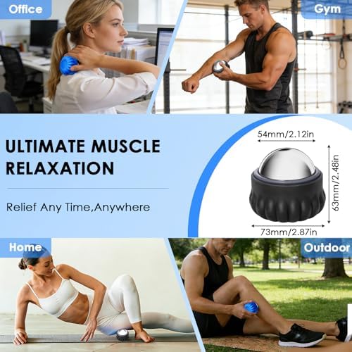Massage Ice Roller Ball Cold & Heat Therapy Pain Relief Myofascial Release - Image 6