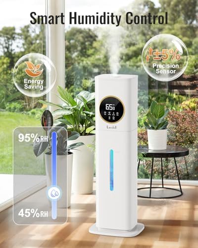 Lacidoll Top Fill Humidifiers for Bedroom, 8L Tank for Large Room, 35dB - Image 4