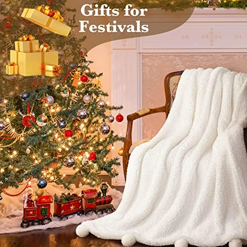 LBRO2M Sherpa Fleece Bed Blanket Super Soft Plush Warm Throw Twin 65"X90" - Image 6
