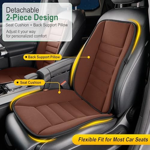 kingphenix 5-Piece Car Seat Cushion Set with Back Support - Image 3