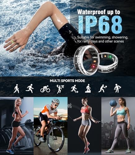 10 Gen Diamond Smart Ring and Wireless Charging Case【Industry Ranking No.1 – 0 Measurement Error】 2026 Smart Ring for Women & Men for Sleep Tracking Wearable Device,Fitness Ring 11# - Image 3