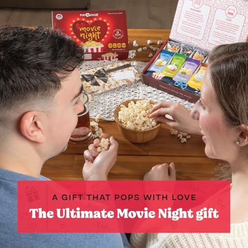 Gourmet Popcorn Gift Set, Movie Night Gifts Baskets 10 Piece Set, Non-GMO - Image 4