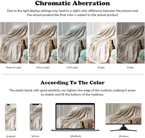 NEWCOSPLAY 3D Bubble Flannel Throw Blanket for Couch Linen, 50"×60" - Image 6