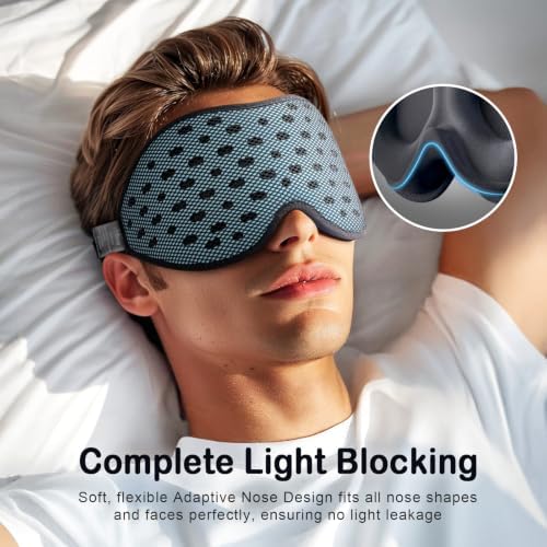 LitBear Breathable Sleep Mask, 3D Eye Mask Sleep for Side Sleeper Women Men - Image 4