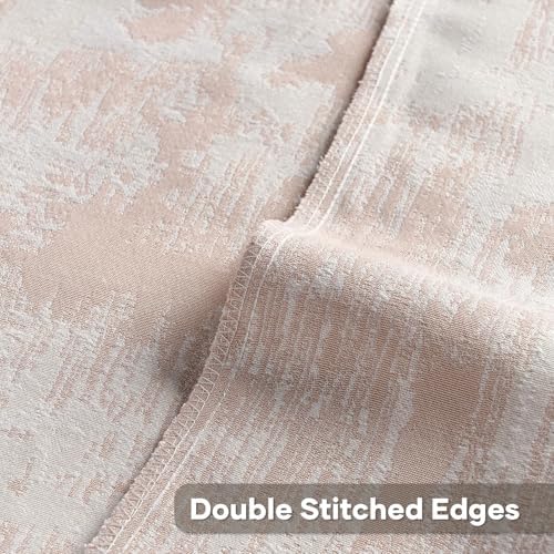 FUTEI Pack of 2 Faux Cashmere Throw Pillow Covers 24x24 Inch, Pink White - Image 4