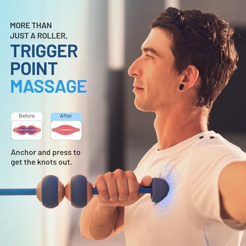 MOBO Deep Tissue Muscle Roller Stick for Back, Leg Recovery Massage Roller - Image 6