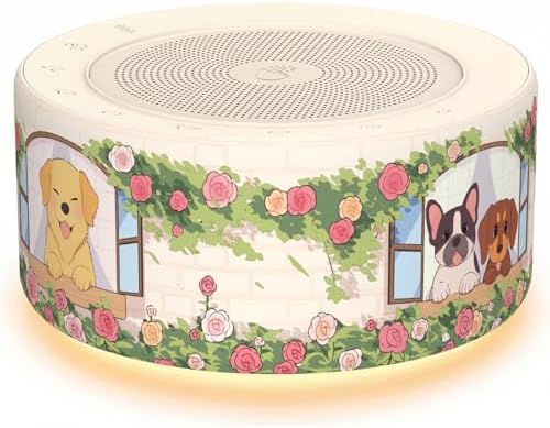 Kipcush White Noise Machine for Baby & Adults, Sleep Sound Machine with 30 Soothing Sounds, 8-Color Night Light, Memory Function, White Noise for Sleeping, Nursery, Office, Travel, Relaxation by Kipcush%C2%AE