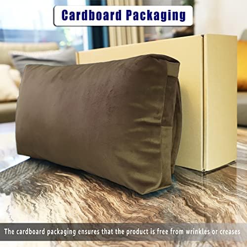 Velvet Recliner Head Pillow with Non-Slip Base - Adjustable Neck Support for Pain Relief in Home, Office and Travel (Brown) - Image 2