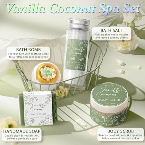 Spa Gifts Baskets for Women Bath Set Birthday Gifts for Women Self Care Kit - Image 5