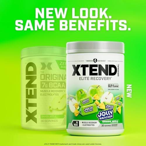 Xtend Original BCAA Powder, Zero Sugar, Jolly Rancher Green Apple, 30 Serv - Image 4