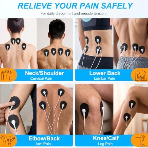 Belifu Dual Channel TENS EMS Unit 36 Modes Muscle Stimulator for Pain Relief Therapy, Electronic Pulse Massager Muscle Massager with 10 Pads, Dust-Proof Drawstring Storage Bag, Fastening Cable Ties - Image 6