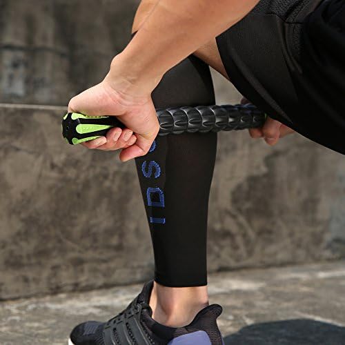 Idson Muscle Roller Stick for Athletes- Body Massage Sticks Tools Massager for Relief Muscle Soreness,Cramping and Tightness,Help Legs and Back Recovery,Black Green - Image 3