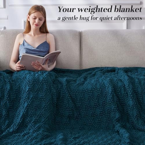 Anysay Knitted Weighted Blanket for Adult, Chunky Knit Throw 36''*48'' 3lbs - Image 2