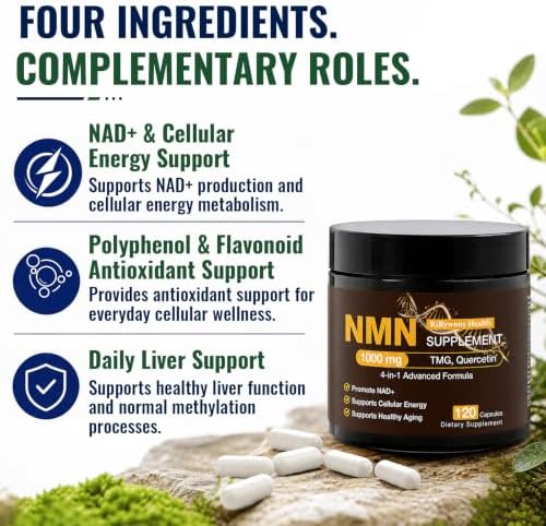 NMN Supplement 1000mg Total Active Complex – 4-in-1 NAD Supplement - Image 6