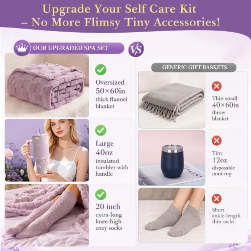 Birthday Gift Basket for Women, NECHEGI Luxury Spa Gift Set for Her - Image 4
