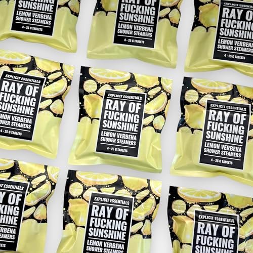 Explicit Essentials Ray of Fucking Sunshine Shower Steamers | Citrus Lemon Verbena Aromatherapy Shower Steamers to Lift Your Mood & Boost Your Day | Funny Self-Care Gift for Women & Men - Image 7