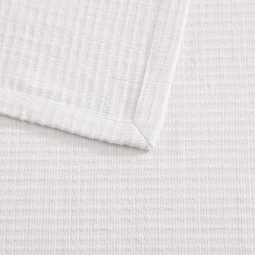 Tommy Bahama - Queen Blanket, Naturally Soft & Breathable Bedding for Couch or Bed, Lightweight for Year Round Comfort (Woven Textured Natural White) - Image 4