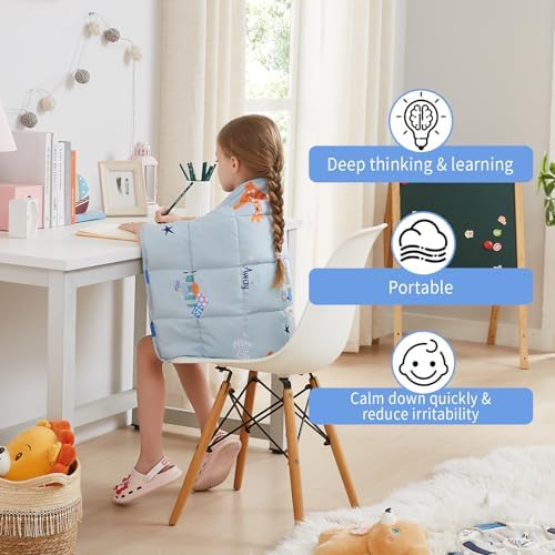Weighted Blanket 2lbs Small Weighted Lap Pad Gifts, 20"x30" Airplane - Image 2