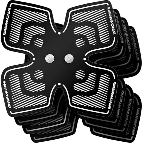 KingPavonini Official TENS Unit Replacement Pads 4.33'' x 4.33'' (Model U8PRO, U13, HZ9151B, HZ9151C),4 PCS by KingPavonini