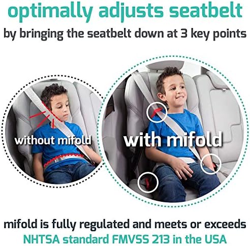 New Mifold Comfort Grab-and-go Car Backless Booster Seat-Compact and Portable for Every Day, Carpooling, Travel, Royal Purple - Image 5