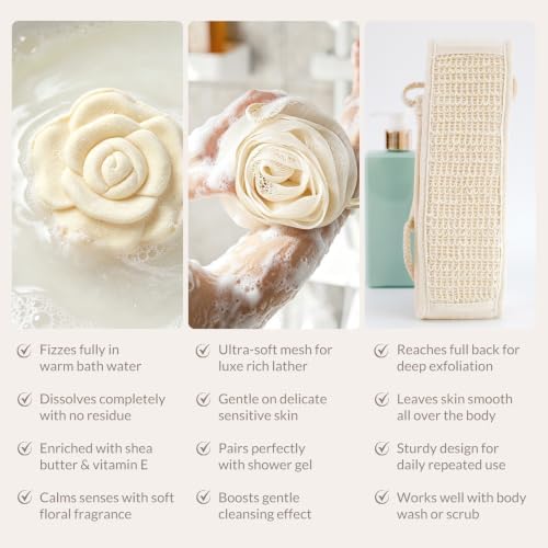 Gift Basket for Women, 8pcs Magnolia & Jasmine Spa Gift Baskets for Women - Image 6