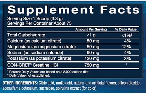 BodyTech Creatine HCl + Electrolytes Powder, Rocket Pop, 8.8 Oz - Image 2