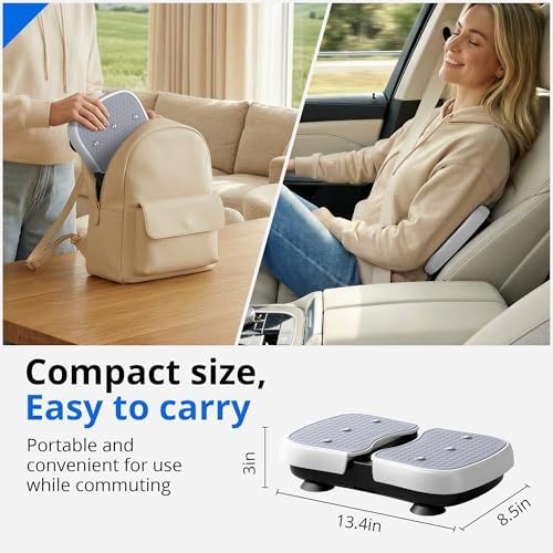 RYGEO Mini Vibration Plate Machine – Portable, Wireless, Rechargeable Quiet Platefor Vibration Massage - Image 4