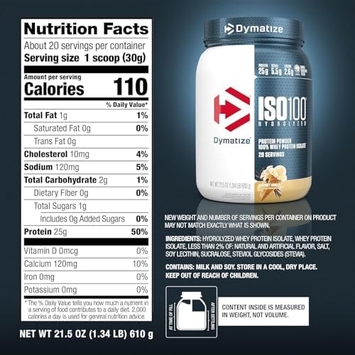 Bundle of Dymatize Performance Protein Shake, Fruity Pebbles (12 pack) + ISO100 Whey Protein Powder Isolate, Gourmet Vanilla (20 Servings) - Image 3