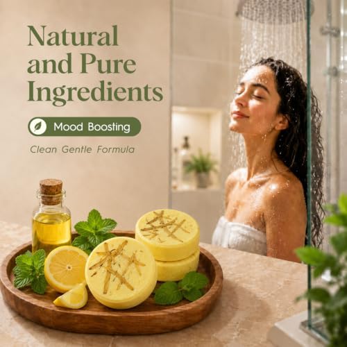 SWCANDY Lemon & Mint Shower Steamers 8 Pack, Home Spa Self Care - Image 4