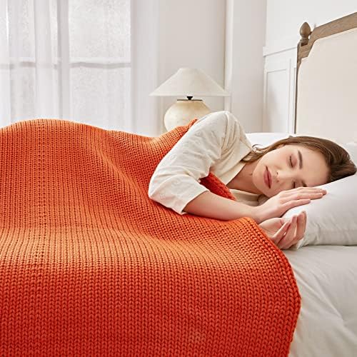 Guohaoi Knitted Weighted Blanket for Adults, 60"x80" 15lbs Full/Queen Size - Image 2