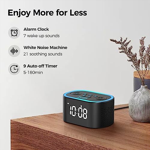 REACHER Digital Alarm Clock & White Noise Sound Machine for Bedroom - Image 2