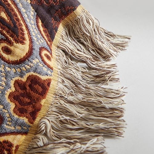 Boho Throw Blanket for Bed 60”x80”, 100% Cotton Blanket for Couch Sofa - Image 7